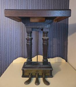 lot 187 image: Antique Wooden Piano Foot Pedal Assembly