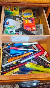lot 248 image: Collection of Assorted Office Supplies and Writing Instruments