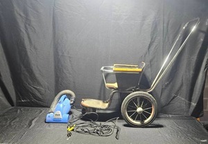 lot 133 image: Vintage Childs Pedal CarStroller and Portable Shark Vacuum