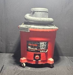 lot 135 image: Craftsman 16 Gallon WetDry Vacuum 1.8 HP