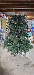 lot 141 image: Pre-Lit Artificial Christmas Tree with Stand