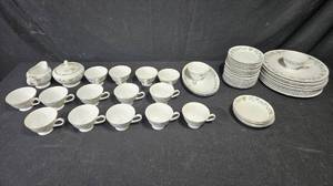 lot 329 image: Vintage Fine China Tea Set with Floral Design