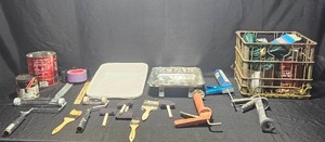 lot 346 image: Assorted Set of Painting and Construction Tools