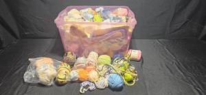 lot 350 image: Large Collection of Assorted Yarn in Various Colors
