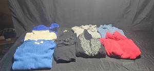 lot 360 image: Collection of Womens Sweaters and Tops Assorted Brands and Sizes
