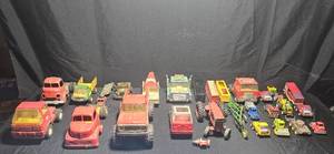 lot 365 image: Collection of Vintage Toy Trucks and Vehicles