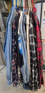 lot 342 image: Collection of Assorted Mens Clothing - Shirts and Jackets
