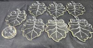 lot 395 image: Large Lot of Assorted Glassware and Platters inc. a Glass Snack Set by Federal Glass Company