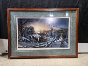 lot 399 image: Terry Redlin Framed Artworks - Winter and Autumn Themes and More