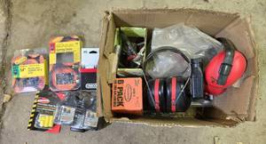 lot 27 image: Lot of Chainsaw Accessories and Safety Gear - content quantities unverified