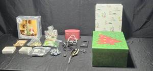 lot 390 image: Assorted Holiday Decorations and Craft Supplies