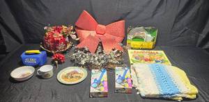 lot 449 image: VTG Collection of Holiday Decor, Childrens Toys, and Kitchenware