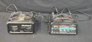 lot 41 image: Set of 2 DieHard and Schumacher 12V Battery Chargers