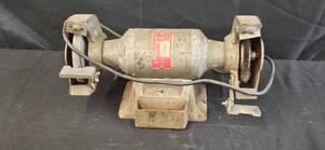 lot 48 image: Vintage Wissota Bench Grinder with Dual Wheels