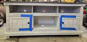 lot 72 image: Used Wooden TV Stand with Storage