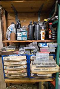 lot 80 image: Assortment of Automotive Fluids and Fasteners - content quantities unverified