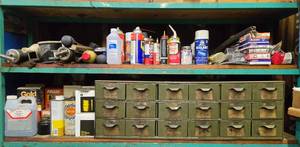lot 93 image: Collection of Automotive Parts, Tools, and Miscellaneous Hardware