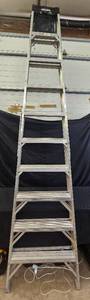lot 57 image: Werner 10 ft Aluminum Extension Ladder, Type IA, 300 lbs Capacity