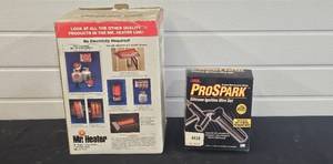 lot 86 image: Mr. Heater Portable Propane Heater and ProSpark Silicone Ignition Wire Set