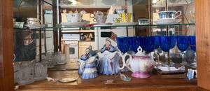 lot 279 image: Collection of Fine Bone China Teacups and Porcelain Figurines