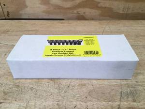 lot 41 image: Powerbuilt 8 Piece 12 Drive Shallow Impact Pro Socket Set 0221256.30