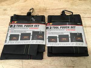 lot 72 image: Lot of 2 - PT 3 Piece Tool Pouch Set with Carabiner