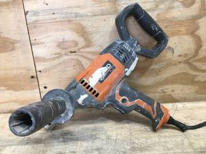 lot 32 image: RIDGID 9 Amp Corded 12 in. Spade Handle Mud Mixer Model # R7122