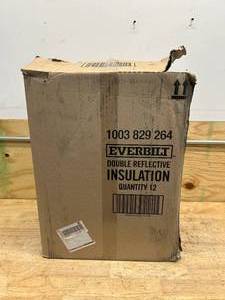 lot 95 image: EVERBILT Case of 12 Rolls of- 24 in. x 10 ft. Double Reflective Insulation Radiant Barrier