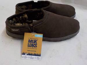 Muk Luks Mens Size 12 Chocolate Sli...