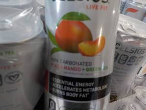 12 pack Celius Non Cabonated Peach ...
