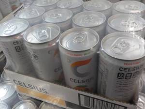 12 pack Celius Non Cabonated Peach ...