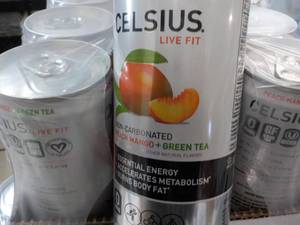 12 pack Celius Non Cabonated Peach ...