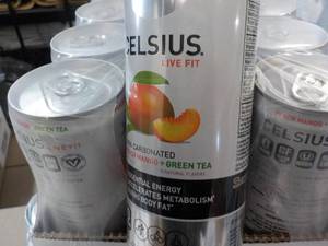 12 pack Celius Non Cabonated Peach ...