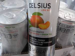 12 pack Celius Non Cabonated Peach ...