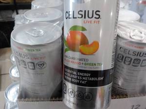12 pack Celius Non Cabonated Peach ...