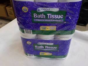 24 rolls Pasque 2 ply Bath Tissue...