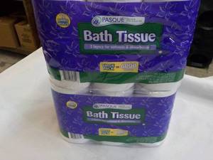 24 rolls Pasque 2 ply Bath Tissue...