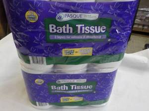 24 rolls Pasque 2 ply Bath Tissue...