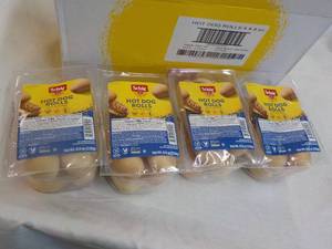 4 ct 8 oz pkgs Schar Hot Dog Buns ...