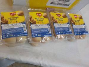 4 ct 8 oz pkgs Schar Hot Dog Buns ...