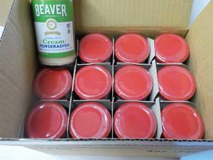 12 ct 4 oz Jars Beaver Cream Horser...