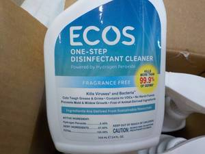 6 ct 24 oz Spray Bottle ECOS Disinf...