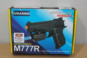 lot 7 image: UKArms M777R Spring Powered Airsoft Gun with Laser