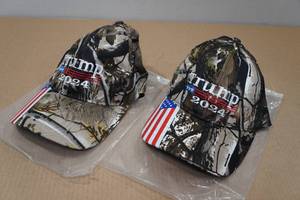 lot 49 image: 2 Camo Trump Hats