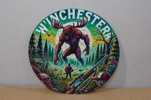 lot 66 image: Novelty Metal Sign -Wiinchesterr