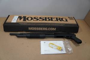 lot 1M image: NEW Mossberg 500 Persuader 20 Gauge Pump-Action Shotgun - Pistol Grip