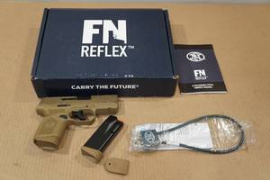 lot 1A image: FN Reflex 9mm Semi-Auto Pistol - 2 Magazines