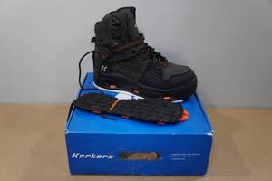 lot 106 image: Korkers Mens Terror Ridge Wading Boots -Size 10