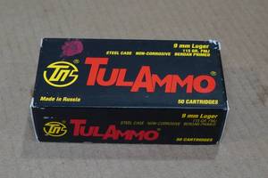 lot 123 image: 50 TulAmmo 9mm Luger 115 Gr Steel Case Ammo