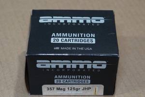 lot 126 image: 20 Ammo Inc .357 Mag 125 Gr JHP Ammo